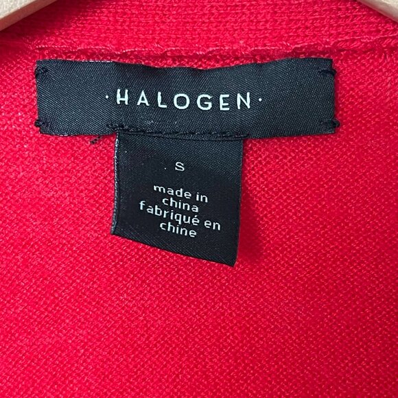 Halogen Women’s Red Long Open Front Cardigan – Small - Picture 3 of 11
